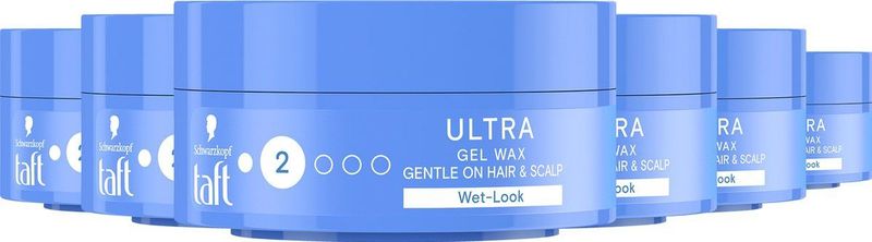 Taft - Ultra Gel Wax - Haargel - Glanzende Finish - Voor Kort tot Halflang Haar