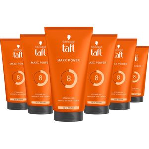 Taft MAXX Power Gel - Tube - Haargel - 6x 150ml - Grootverpakking
