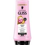 Schwarzkopf - Gliss - Liquid Silk Conditioner - Pluizend & Dof Haar 6x 200ml - Voordeelverpakking