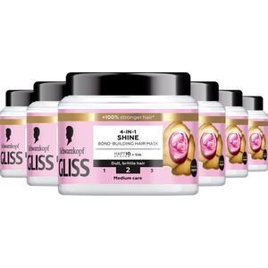 Schwarzkopf - Gliss - Liquid Silk - Haarmasker - Masker - 6x 400ml - voordeelverpakking