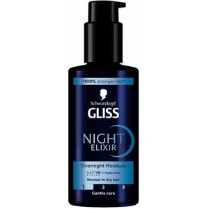 6x Gliss Night Elixer Overnight Moisture 100 ml