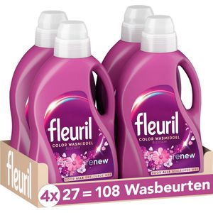 Fleuril Renew Bloesem - Vloeibaar Wasmiddel - Voordeelverpakking - 4x27 Wasbeurten