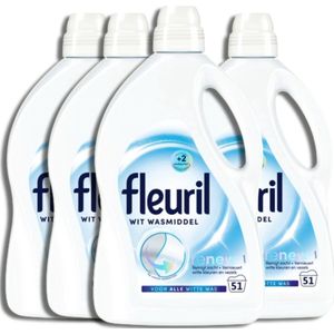 Fleuril - Vloeibaar Wasmiddel Renew - Witte Was - 2,55 Liter - 4x 51 Wasbeurten