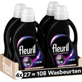 Fleuril Renew Zwart - Vloeibaar Wasmiddel - Voordeelverpakking - 4x27 Wasbeurten