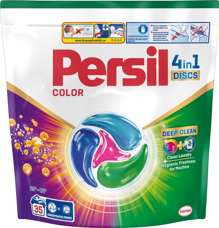 Persil - Color 4 in 1 Discs - Wasmiddelcapsules - Gekleurde Was - 35 Stuks