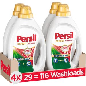 Persil - Gel Expert Clean & Hygiene - Vloeibaar Wasmiddel - Voordeelverpakking - 4 x 29 Wasbeurten