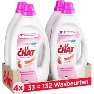 Le Chat - Vloeibaar Wasmiddel - Sensitive Color - 1,5 L - Hypoallergeen