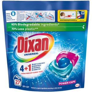 5x Dixan Wascapsules Universeel - 27 wasbeurten 324 gr