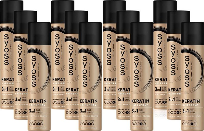 Syoss - Keratin Haarlak - Glanzend Haar - Verzorgende Formule