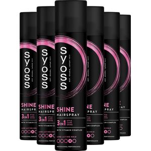 Syoss - Shine - Haarspray - Vochtbestendig - Intens Glans - 6x300 ml