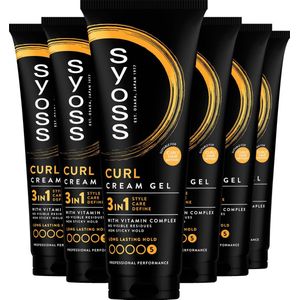 Syoss - Curl Control Cream Gel - Haarstyling - Voor Kruldefinitie - 200ml