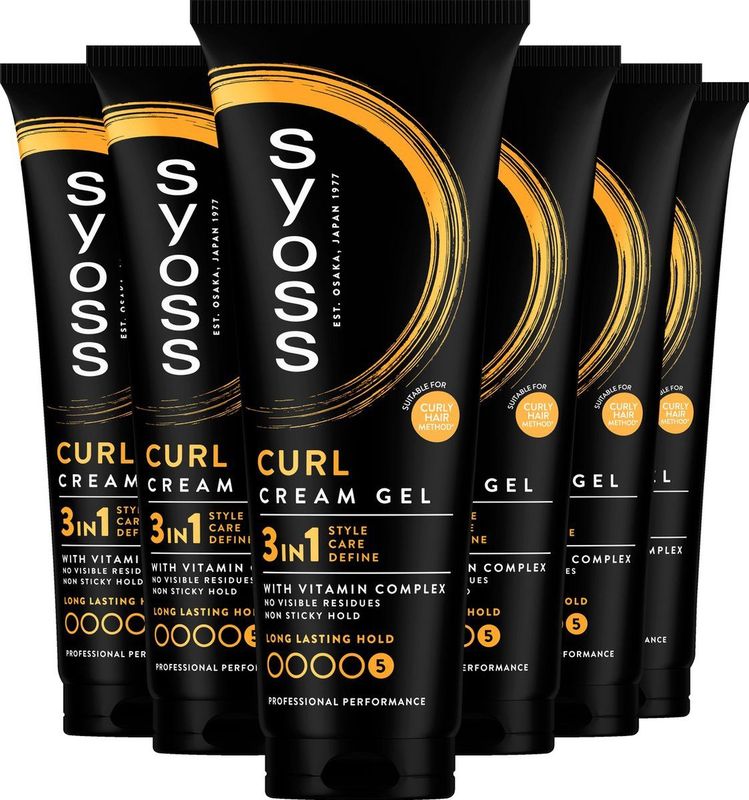 Syoss - Curl Control Cream Gel - Haarstyling - Voor Kruldefinitie - 200ml
