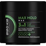 Syoss - Max Hold - Haarwax - Zacht - Flexibel - 100% Recyclebaar