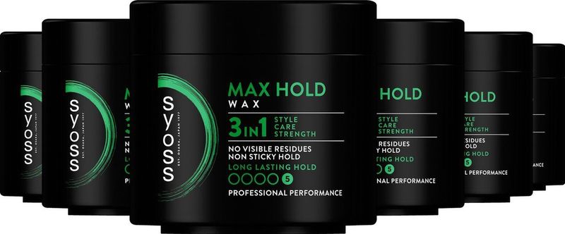 Syoss - Max Hold - Haarwax - Zacht - Flexibel - 100% Recyclebaar