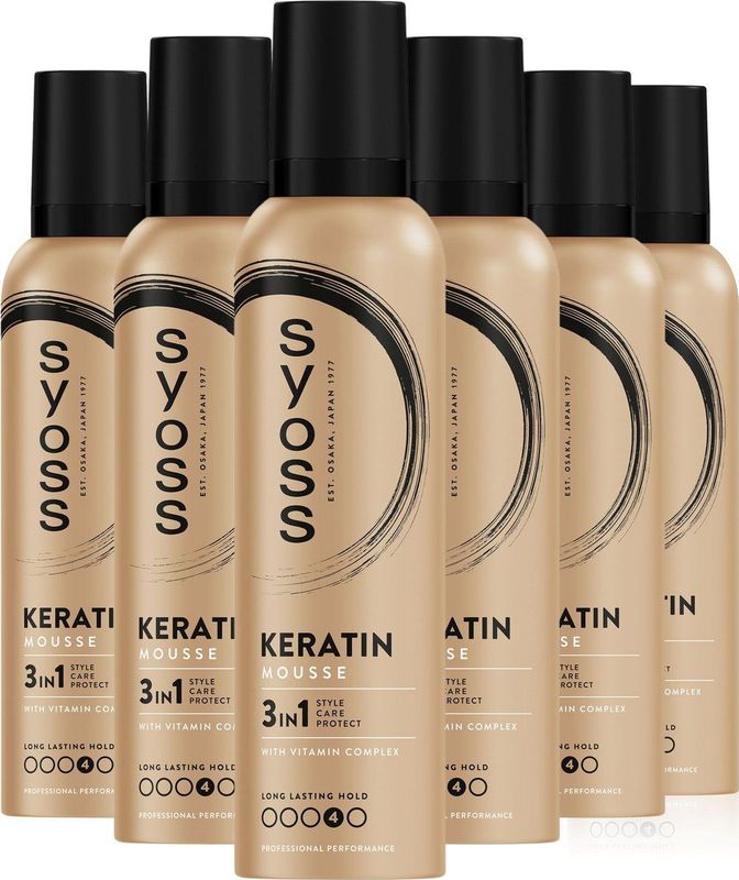 Syoss - Keratin Mousse - Styling Mousse - Versterking & Glans - 400ml