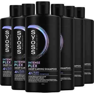 Syoss - Intense Plex - Shampoo - Voordeelverpakking - 6 x 440 ml - Voor Beschadigd Haar