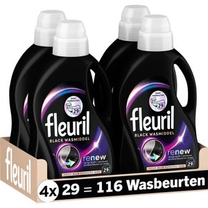 Fleuril - Black - Vloeibaar Wasmiddel - 1 L - Geschikt voor Donkere Kleding