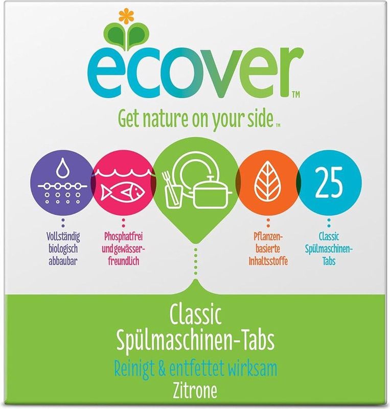 Ecover - Classic - Citroen - Vaatwastabletten - 25 Stuks