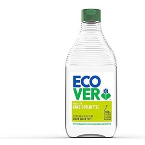 Ecover Handafwasmiddel citroen & aloÃ« vera (450 ml), duurzaam afwasmiddel met suikerintensieve, krachtige vetoplosser, afwasmiddel vloeibaar en op plantaardige basis