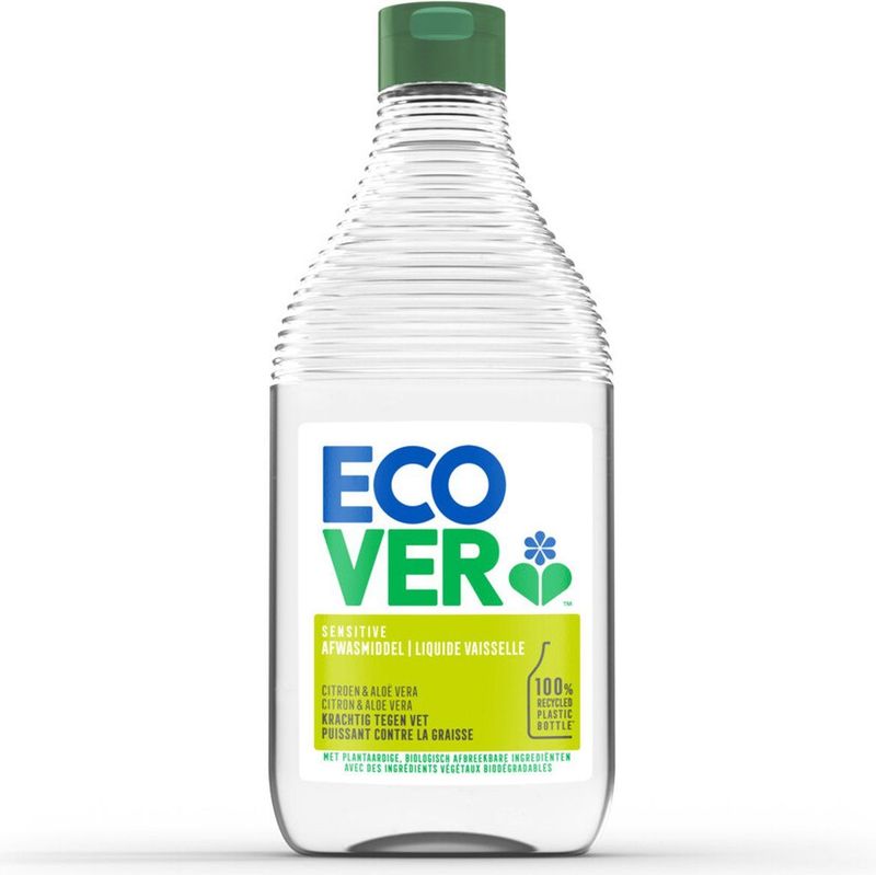 8x Ecover Afwasmiddel Citroen & Aloë Vera 450 ml