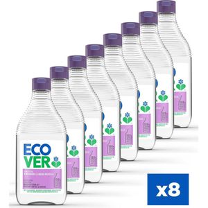 Ecover Ecologisch Afwasmiddel - Lelie & Lotus - Krachtig tegen vet - 8 x 450 ml - Voordeelverpakking