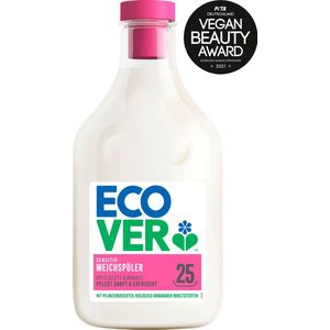 Ecover Wasverzachter - appelbloesem & amandel (750 ml / 25 wasbeurten), wasverzachter met plantaardige ingrediënten, ecologische wasverzachter voor zacht en geurend wasgoed