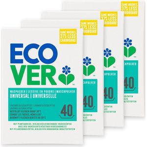 Ecover - Waspoeder Universal - Voordeelverpakking 4 x 3 kg - Krachtige Vlekverwijdering