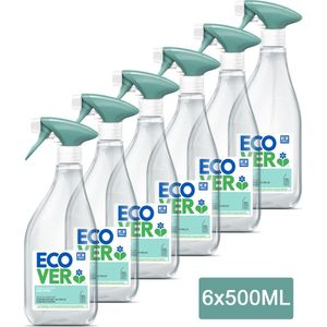Ecover Ruitenreiniger Spray - Glanzend Resultaat - 6 x 500 ml - Voordeelverpakking