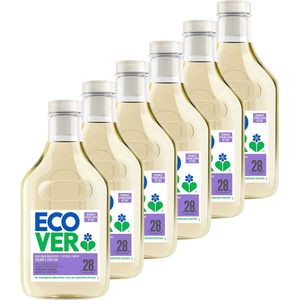 6x Ecover Vloeibaar Wasmiddel Color Appelbloesem & Freesia 28 Wasbeurten 1,43 liter