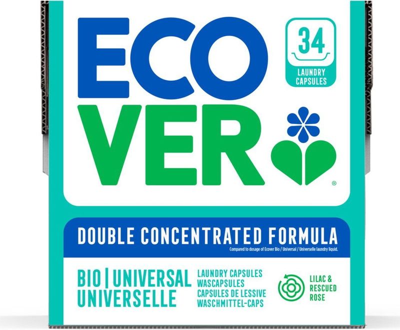 Ecover - Wascapsules - Lilac & Rescued Rose - 100% Oplosbaar - 54% Minder Plastic