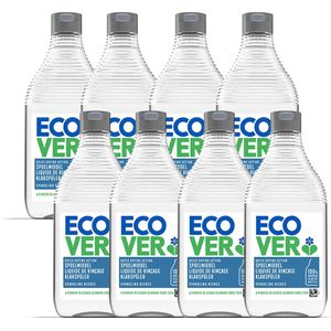 Ecover Glansspoelmiddel Vaatwasser - 8 x 0.45L - Sneldrogend en biologisch afbreekbaar