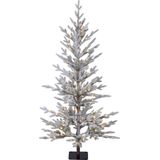 Snowy Jersey - Kunstkerstboom - Wit geflockt - 120 cm - 610 tips - 120 LED-lampjes