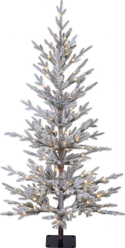 Snowy Jersey - Kunstkerstboom - Wit geflockt - 120 cm - 610 tips - 120 LED-lampjes