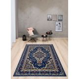 Home affaire Teppich "Oriental, Made in Belgium", rechteckig, 7 mm Höhe, Orient-Optik, mit Bordüre, Teppich, Kurzflor, Weich