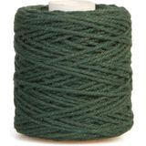 Bouhon macramétouw 50 g, ca. 65 m, dikte: 1 mm, donkergroen
