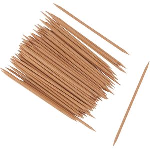 Bouhon - Tandenstokers - Hout - 10 cm - Zakje van 100 stuks