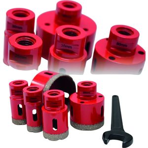 Lytool Tegelboor, 10-delig, glasboor, steenboor, boorset met zeskantige schacht, universele boor voor hobbyisten, 3-12 mm
