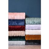 Plaid - Antraciet - Flanel - 2 Stuks - Gerecycled Polyester