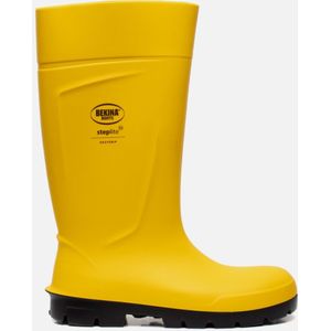 Sterke veiligheidslaarzen voor heren en dames met stalen neus en stalen zool, antislip, werklaarzen industrie, vederlicht, isolerend tot - 20 graden, geel, EU 41
