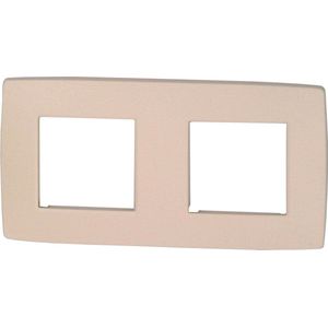 NIKO Original Cream afdekplaat - tweevoudig horizontaal