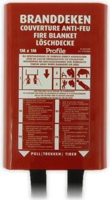 PROFILE - Branddeken - 1x1 Meter - Hardcase