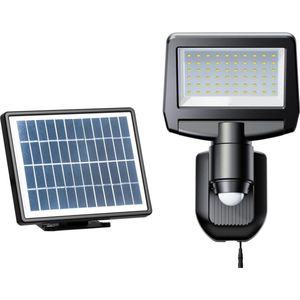 Prolight Floodlight met Sensor op Zonne Energie - IP44 - Straler met Bewegingssensor