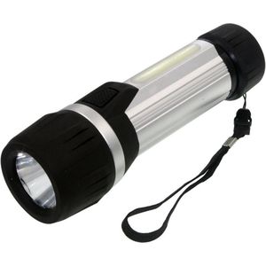 Prolight - Zaklamp LED Alu 2In1 3W 200 Lumen Zilv - Zilver