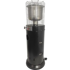 BlooBoost Terrasverwarmer Gas Heater Gaskachel Staand Omvalbeveiliging Tot 13500W Zwart