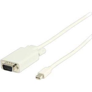 Valueline Mini DisplayPort - VGA 15-pins 2,0 m Wit