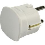 Stekker - Wit - Randaarde - Zij-uitgang