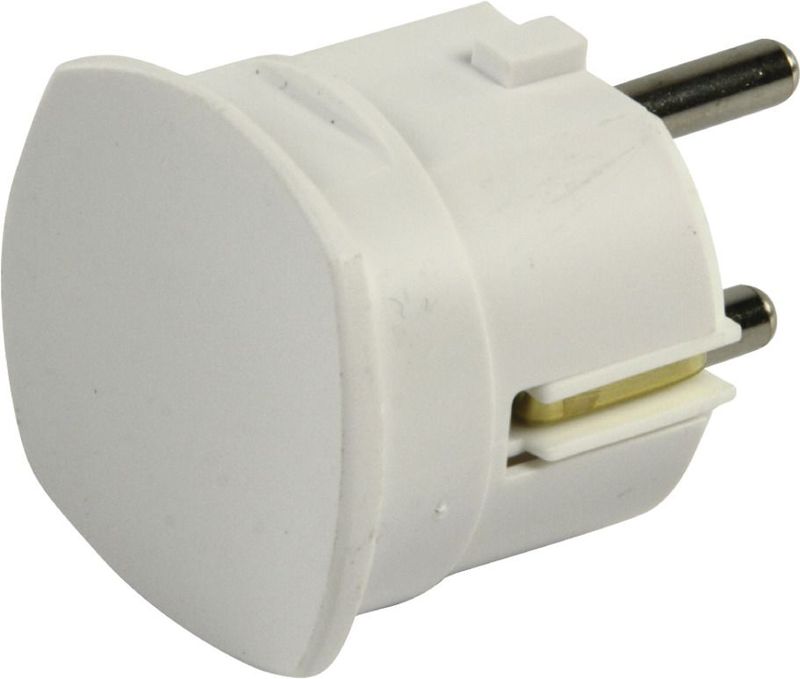 Stekker - Wit - Randaarde - Zij-uitgang