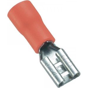 Connector Fast On 6.3 mm Female PVC Red