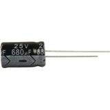 Elektrolytische Condensator 680 uF 25 VDC