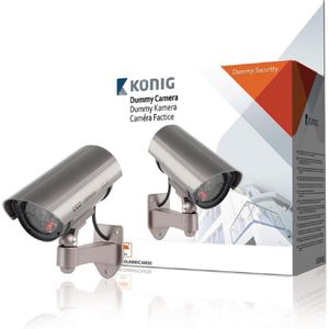 Konig CCTV Dummy Buitencamera met IR LED en Ophangbeugel